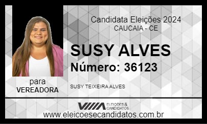 Candidato SUSY ALVES 2024 - CAUCAIA - Eleições