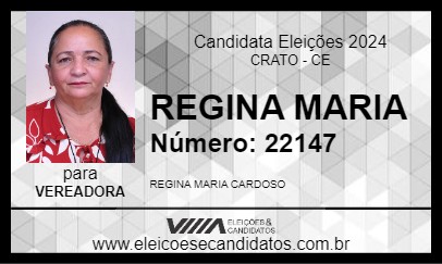 Candidato REGINA DE SEU ENOQUE 2024 - CRATO - Eleições