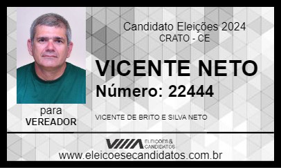 Candidato VICENTE NETO 2024 - CRATO - Eleições