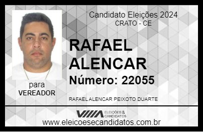 Candidato RAFAEL ALENCAR 2024 - CRATO - Eleições