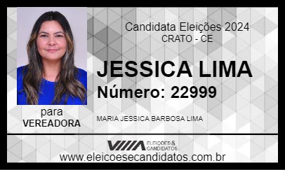 Candidato JESSICA LIMA 2024 - CRATO - Eleições