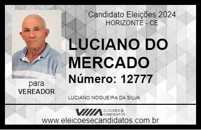 Candidato LUCIANO DO MERCADO 2024 - HORIZONTE - Eleições