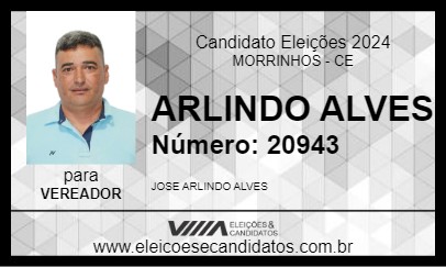 Candidato ARLINDO ALVES 2024 - MORRINHOS - Eleições