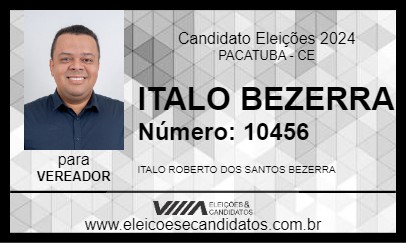 Candidato ITALO BEZERRA 2024 - PACATUBA - Eleições