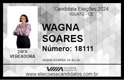 Candidato WAGNA SOARES 2024 - IGUATU - Eleições