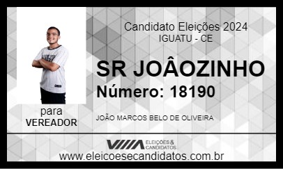 Candidato SR JOÂOZINHO 2024 - IGUATU - Eleições