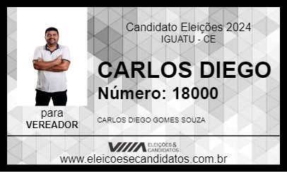 Candidato CARLOS DIEGO 2024 - IGUATU - Eleições