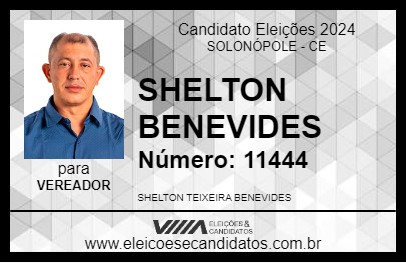 Candidato SHELTON BENEVIDES 2024 - SOLONÓPOLE - Eleições