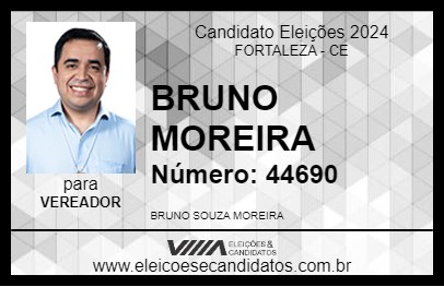 Candidato BRUNO MOREIRA 2024 - FORTALEZA - Eleições