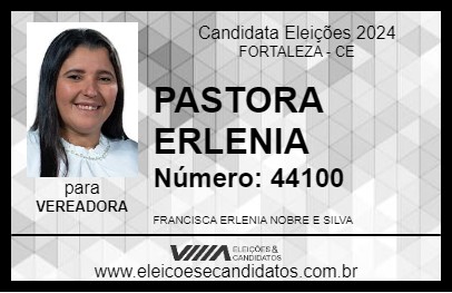 Candidato PASTORA ERLENIA 2024 - FORTALEZA - Eleições