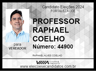 Candidato PROFESSOR RAPHAEL COELHO 2024 - FORTALEZA - Eleições