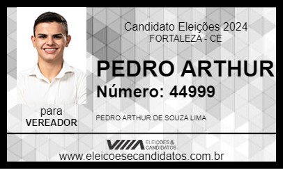 Candidato PEDRO ARTHUR 2024 - FORTALEZA - Eleições