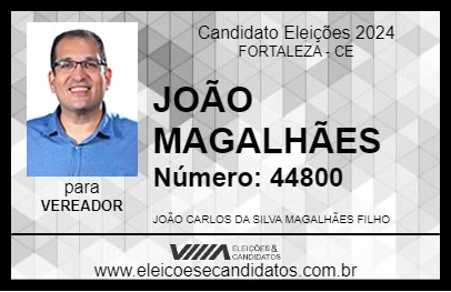 Candidato JOÃO MAGALHÃES 2024 - FORTALEZA - Eleições