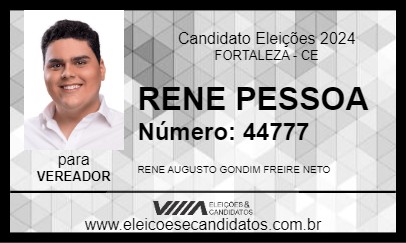 Candidato RENE PESSOA 2024 - FORTALEZA - Eleições