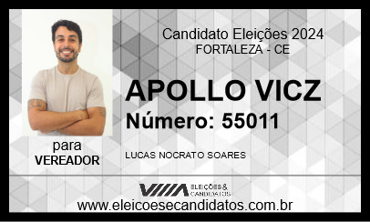 Candidato APOLLO VICZ 2024 - FORTALEZA - Eleições