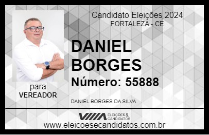 Candidato DANIEL BORGES 2024 - FORTALEZA - Eleições