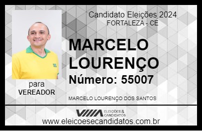 Candidato MARCELO LOURENÇO 2024 - FORTALEZA - Eleições