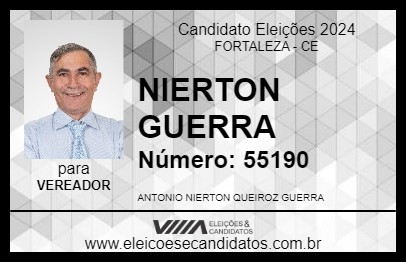 Candidato NIERTON GUERRA 2024 - FORTALEZA - Eleições