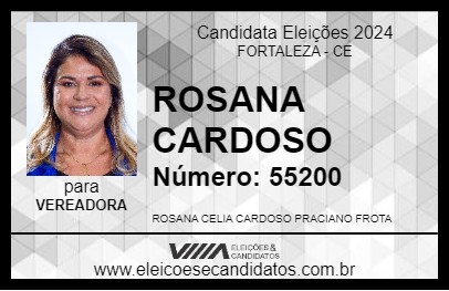 Candidato ROSANA CARDOSO 2024 - FORTALEZA - Eleições