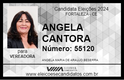 Candidato ANGELA CANTORA 2024 - FORTALEZA - Eleições