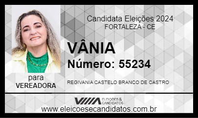 Candidato VÂNIA 2024 - FORTALEZA - Eleições