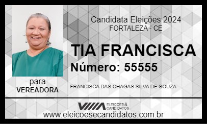 Candidato TIA FRANCISCA 2024 - FORTALEZA - Eleições