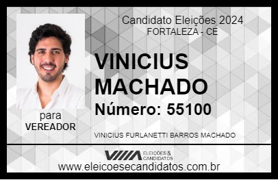 Candidato VINICIUS MACHADO 2024 - FORTALEZA - Eleições