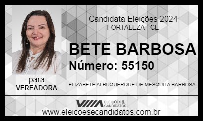 Candidato BETE BARBOSA 2024 - FORTALEZA - Eleições