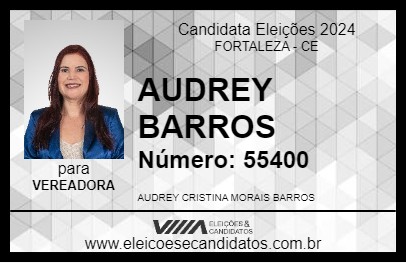 Candidato AUDREY BARROS 2024 - FORTALEZA - Eleições