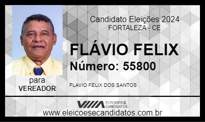 Candidato FLÁVIO FELIX 2024 - FORTALEZA - Eleições