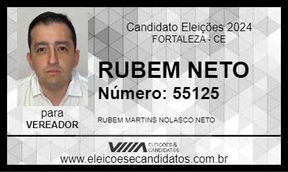 Candidato RUBEM NETO 2024 - FORTALEZA - Eleições