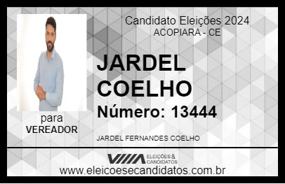 Candidato JARDEL COELHO 2024 - ACOPIARA - Eleições