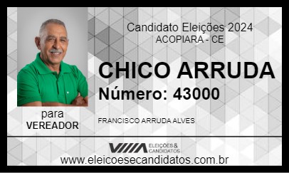 Candidato CHICO ARRUDA 2024 - ACOPIARA - Eleições