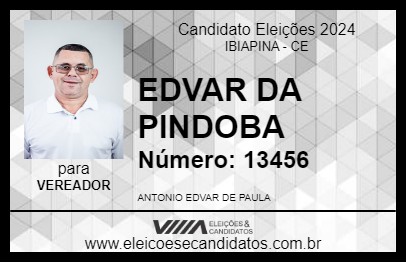 Candidato EDVAR DA PINDOBA 2024 - IBIAPINA - Eleições