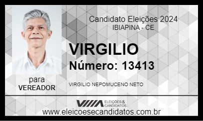 Candidato VIRGILIO 2024 - IBIAPINA - Eleições