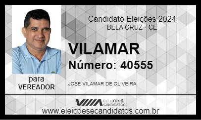 Candidato VILAMAR 2024 - BELA CRUZ - Eleições