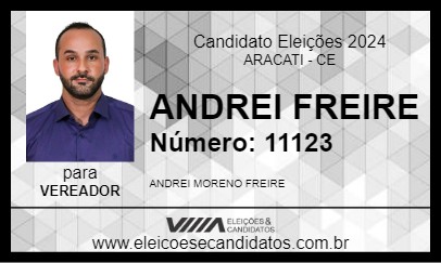 Candidato ANDREI FREIRE 2024 - ARACATI - Eleições