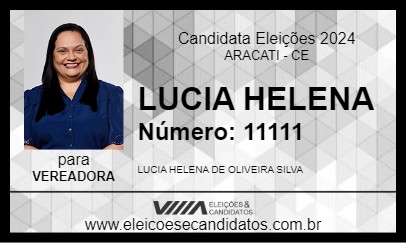 Candidato LUCIA HELENA 2024 - ARACATI - Eleições