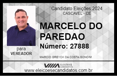 Candidato MARCELO DO PAREDÃO 2024 - CASCAVEL - Eleições