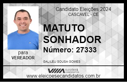 Candidato GALILEU 2024 - CASCAVEL - Eleições