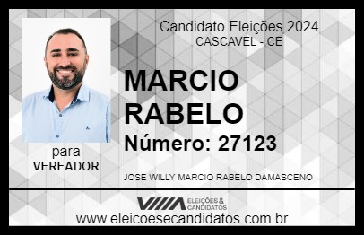 Candidato MARCIO RABELO 2024 - CASCAVEL - Eleições