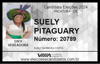 Candidato SUELY PITAGUARY 2024 - PACATUBA - Eleições