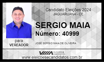 Candidato SERGIO MAIA 2024 - JAGUARUANA - Eleições