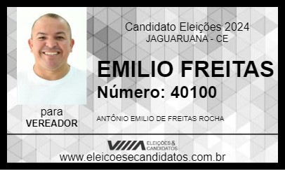 Candidato EMILIO FREITAS 2024 - JAGUARUANA - Eleições