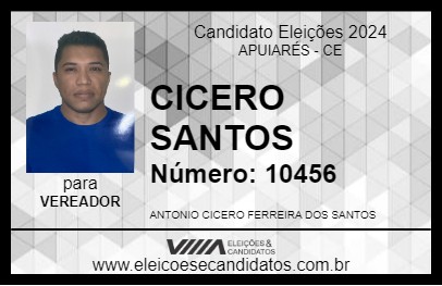 Candidato CICERO SANTOS 2024 - APUIARÉS - Eleições