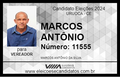 Candidato MARCOS ANTÔNIO 2024 - URUOCA - Eleições