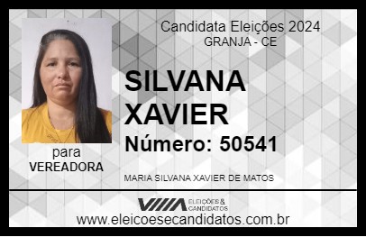 Candidato SILVANA XAVIER 2024 - GRANJA - Eleições