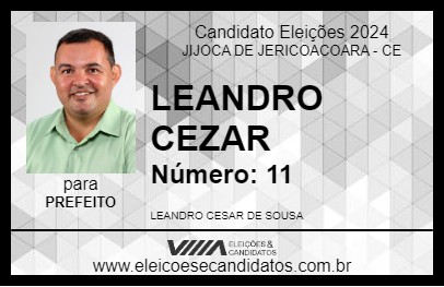 Candidato LEANDRO CEZAR 2024 - JIJOCA DE JERICOACOARA - Eleições