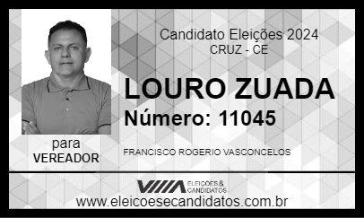 Candidato LOURO ZUADA 2024 - CRUZ - Eleições