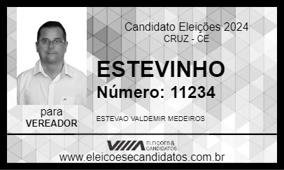 Candidato ESTEVINHO 2024 - CRUZ - Eleições